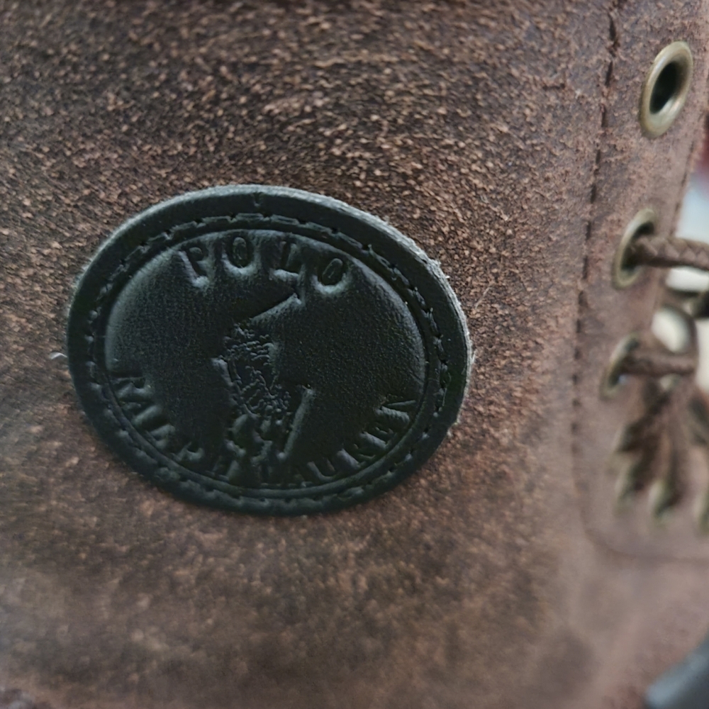 Polo Ralph Lauren Boys Oslo Leather Boots Size 5 - Picture 3 of 6